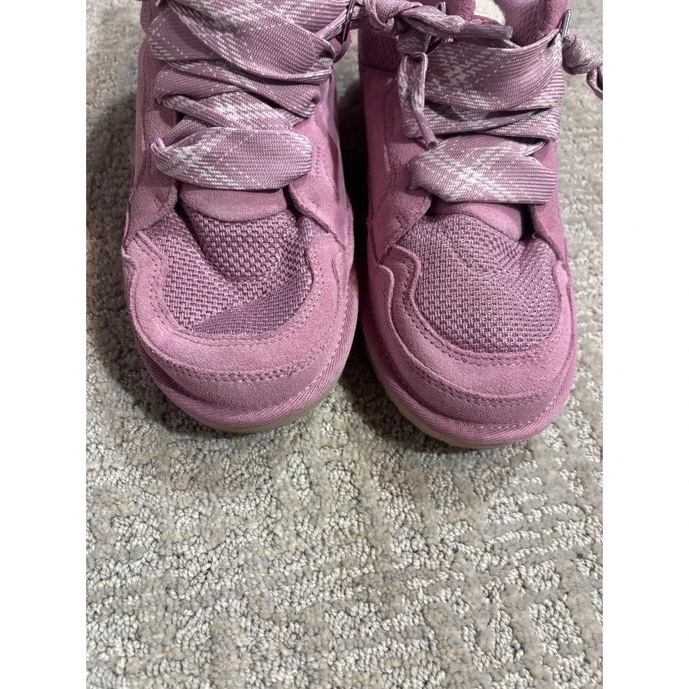 UGG‎ Kids Pink Fur Lined Fashion Sneakers Shoes Size 6